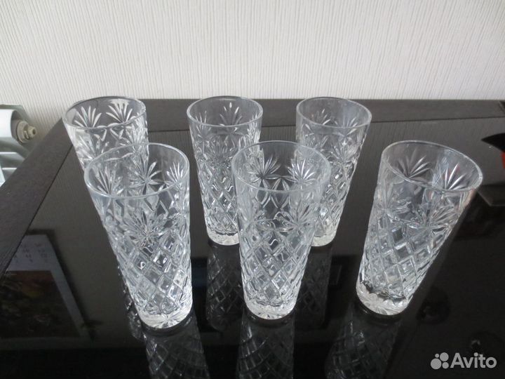 Стаканы хрусталь СССР 6 шт