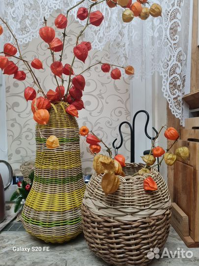 Изделия из искусственного ротанга. Ручная работа