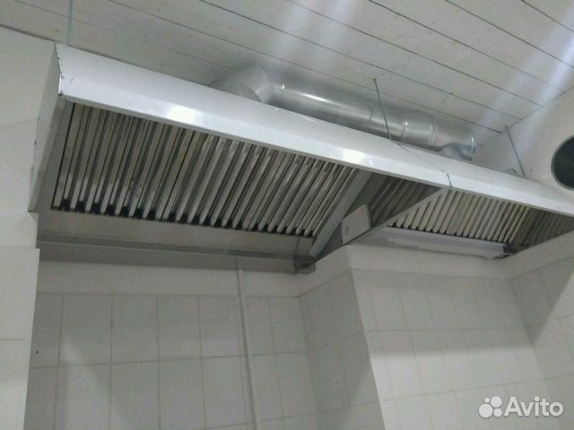 Зонт вытяжной из нержавеющей стали