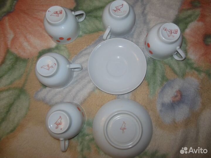 Кофейные чашки Дулево за шоколад