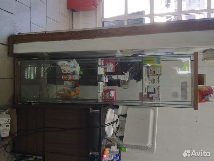 Шкаф пенал стеклянный