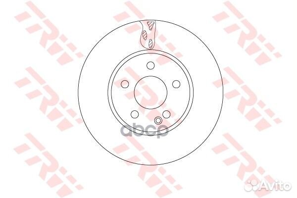 Диск тормозной mercedes vito(447) 14- передний