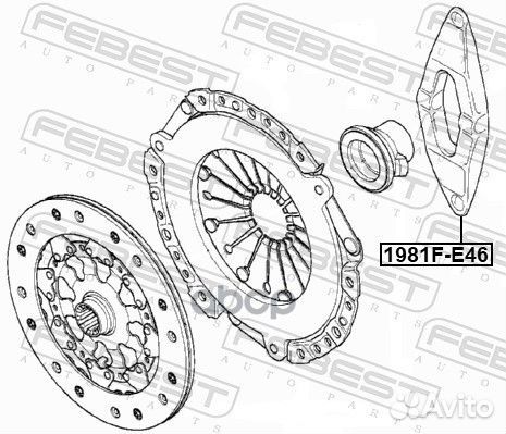 Вилка сцепления 1981FE46 Febest