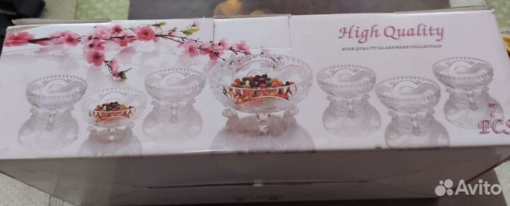 Набор хрустальных конфетниц,Китай