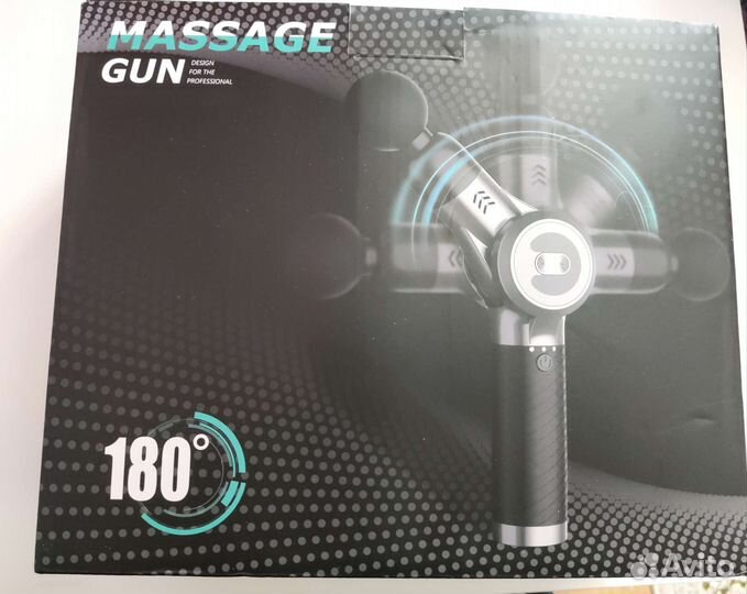 Перкуссионный массажер с 6 насадками