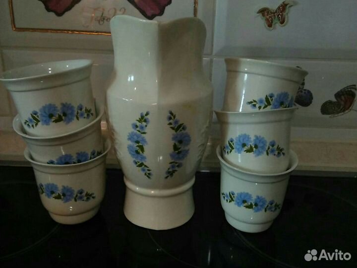 Набор для сока,воды.Керамика