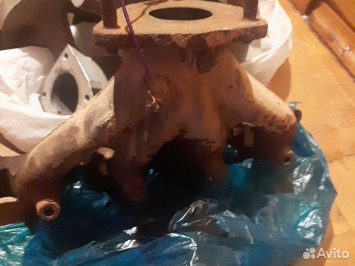 Коллектор впускной и выпускной на деву нексия