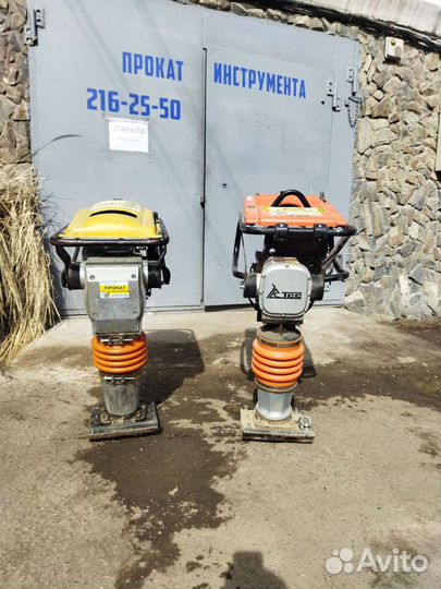 Бензиновая вибротрамбовка вибронога шлепнога трамб