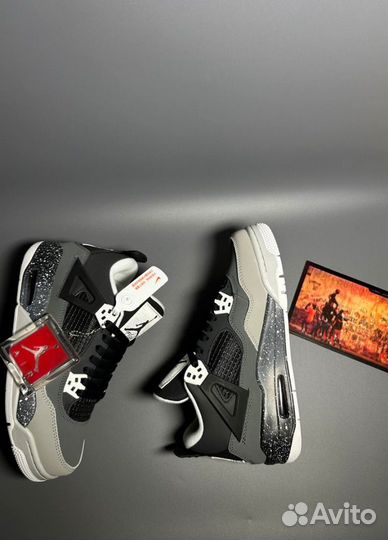 Кроссовки Air Jordan 4 Retro Fear Pack Люкс