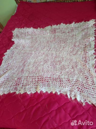 Шаль пуховая, паутинка, косынка, шарф