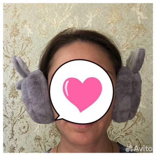 Ушки-ободок теплые