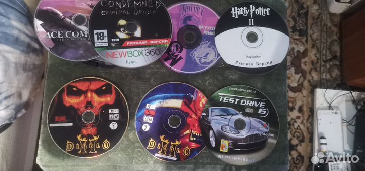 Диски игровые на PS 1 ps2