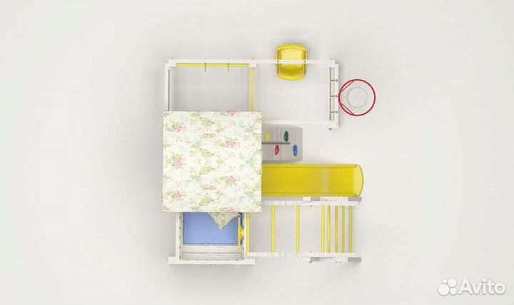 Игровой комплекс для дома Baby 5 оливковый