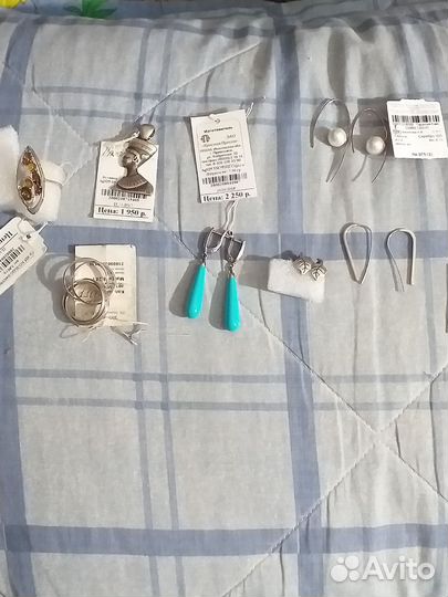 Серьги,кулон,кольцо