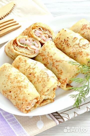 Блины фаршированные/Блины/Заморозка