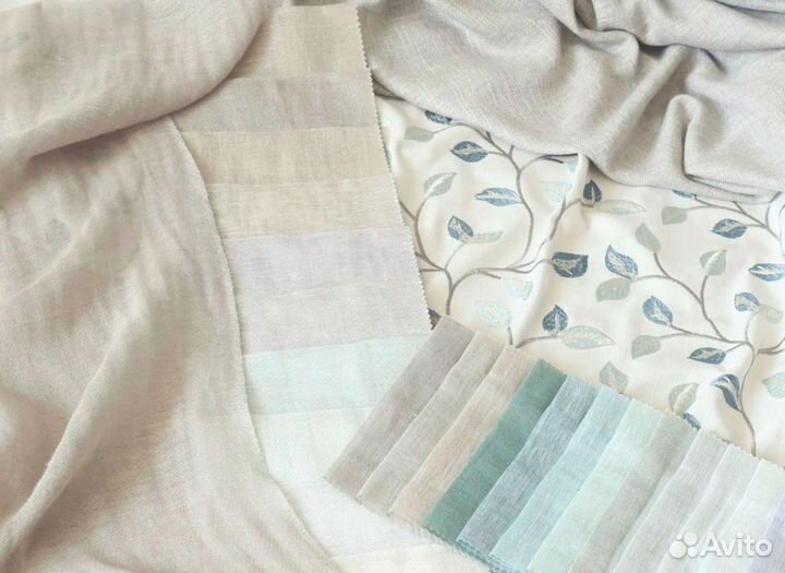 Шторы Ткани Лен натуральный мягкий Италия Германия