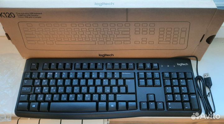 Клавиатура Logitech k120 for business black usb