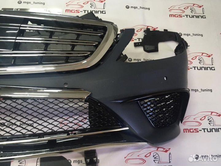 Бампер Mercedes s-class w222 дорест. s63 + решетка
