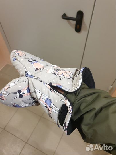 Муфта варежки на коляску мимими