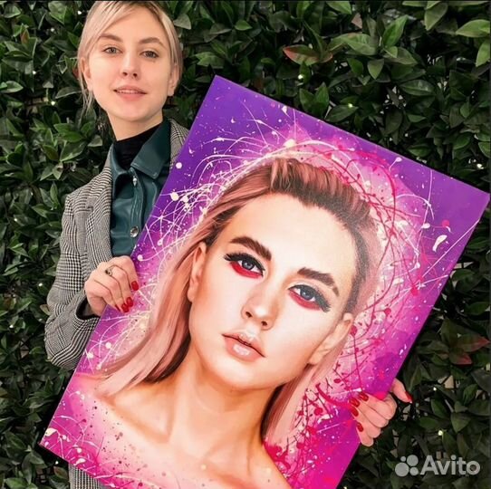 Портрет на холсте по фото