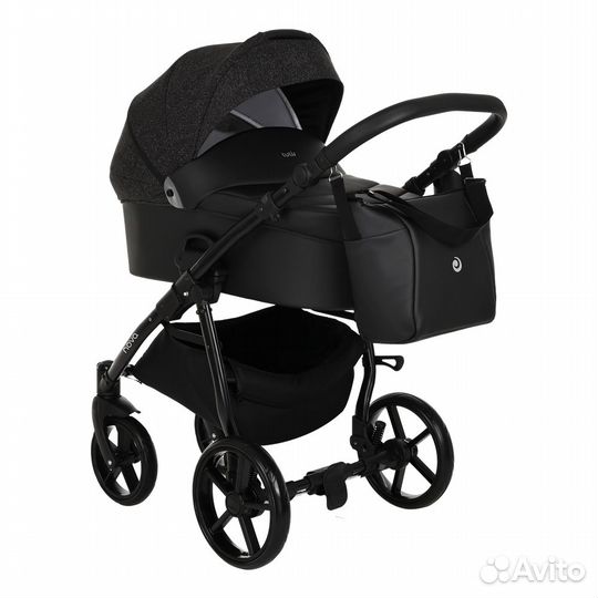 Коляска детская 2в1 Tutis Novo Reflective (Black)