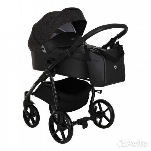 Коляска детская 2в1 Tutis Novo Reflective (Black)