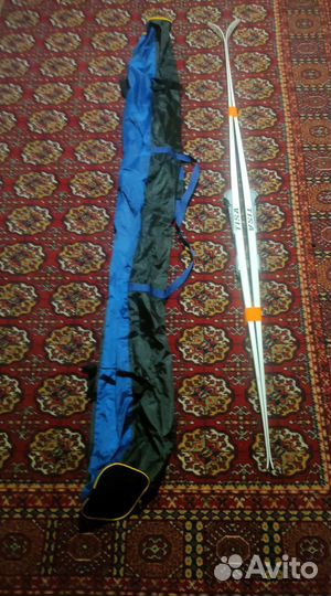 Лыжи беговые tisa combi и палки Cyber