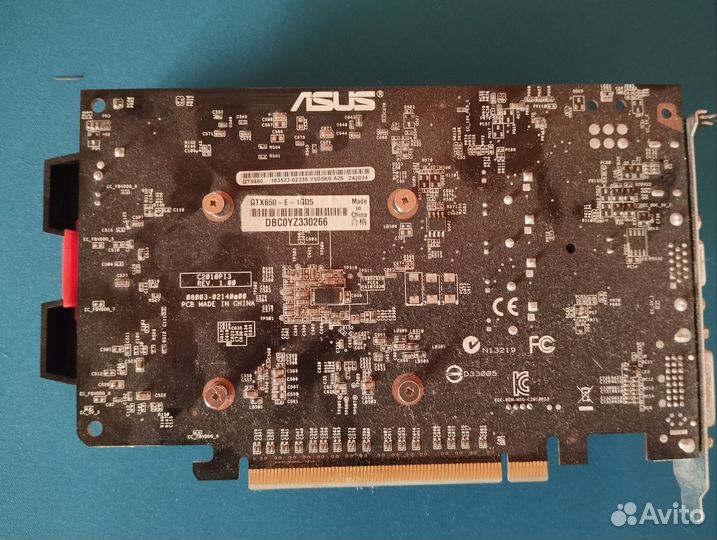 Видеокарта Asus Geforce GTX 650 1gb