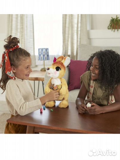 Furreal friends Кенгуру Джози и ее малыши новая