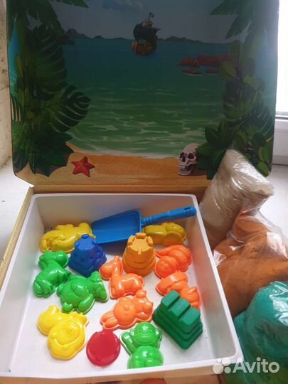 Кинетический песок с песочницей