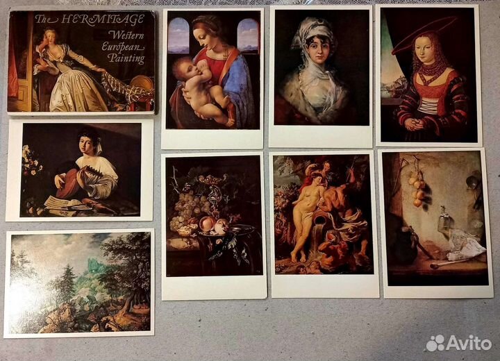 Набор открыток СССР Эрмитаж, Русский музей