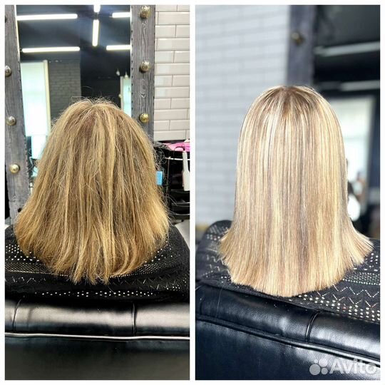 Кератиновое выпрямление ботокс волос нанопластика