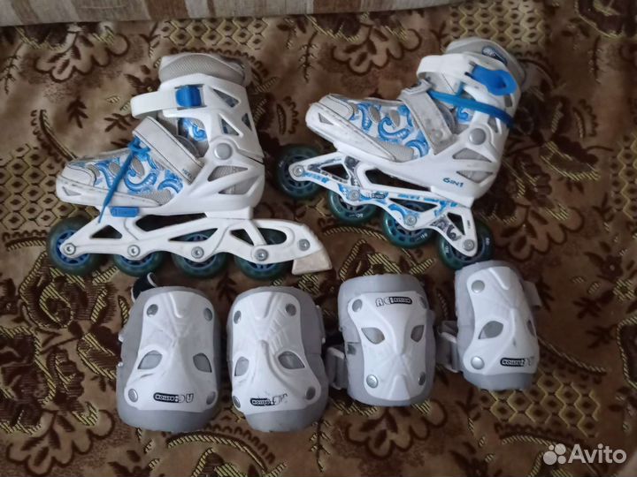Детские ролики и защита размер 26-31