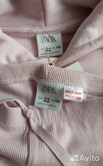 Костюм детский (худи+леггинсы) новый 104 см zara