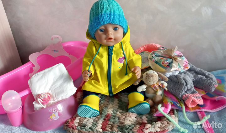 Baby Born оригинал с одеждой и ванночкой