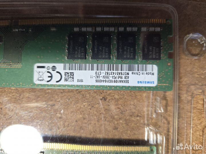 Оперативная память ddr4 4gb samsung 2666