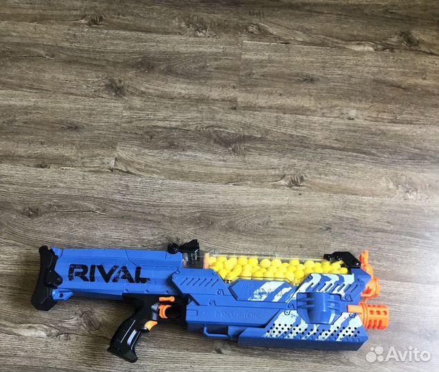 Nerf rival nemesis mxvii-10k blaster - blue