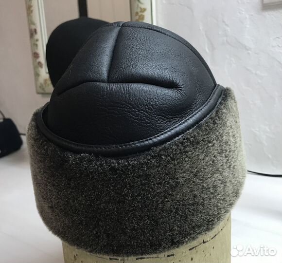 Шапка мужская из дубленочного меха