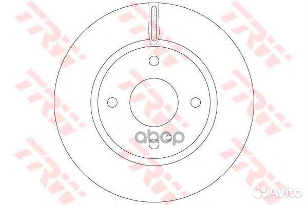 Диск тормозной перед DF6399 TRW