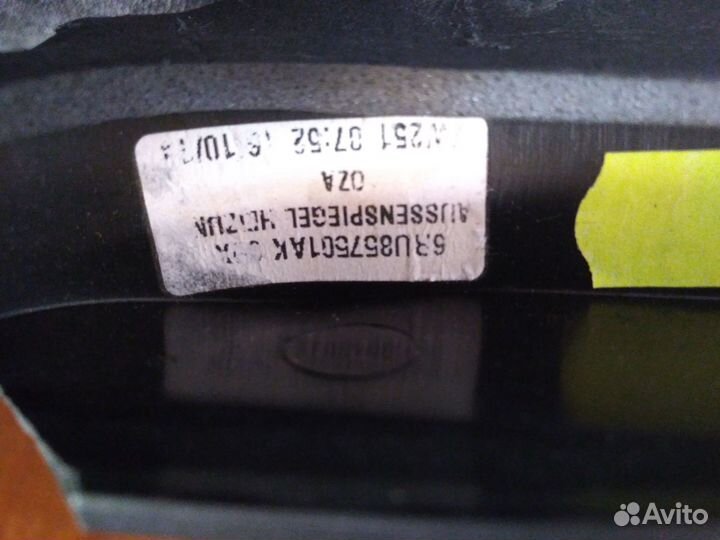 Левое бокое зеркало Volkswagen Polo