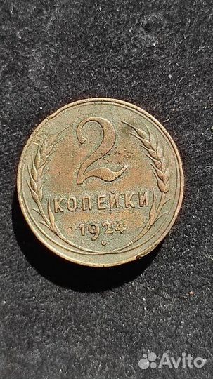 2 коп. 1924 года. Штамп 1,1 Б