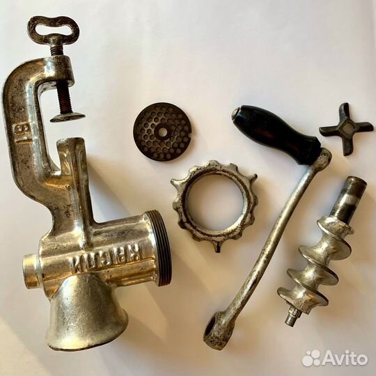 Мясорубка чугунная механическая Касли 1961 СССР