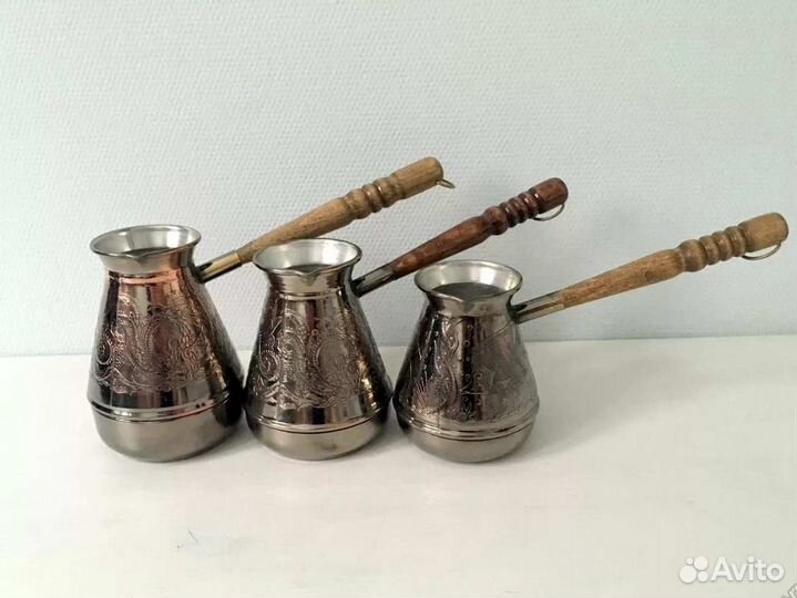 Гейзерная кофеварка 0,4-0,7л, нержав. сталь