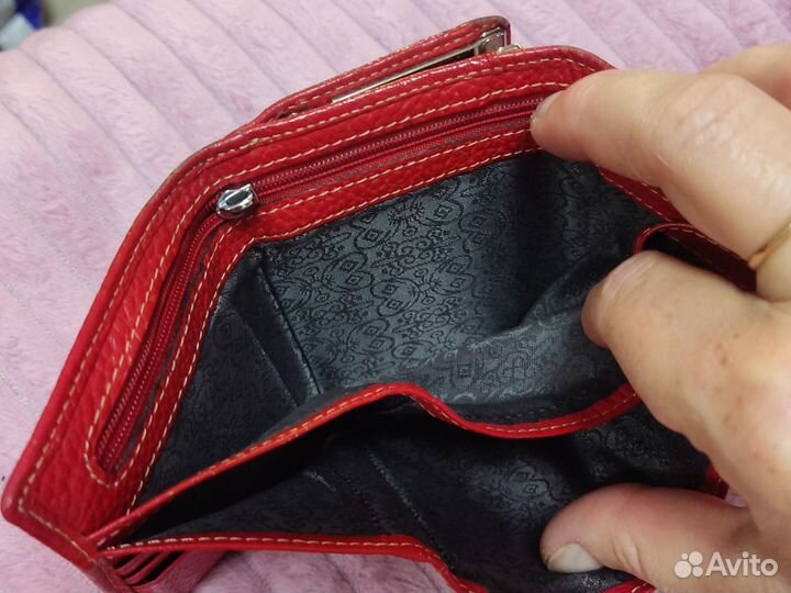 Кошелек натуральная кожа 8*12, бу