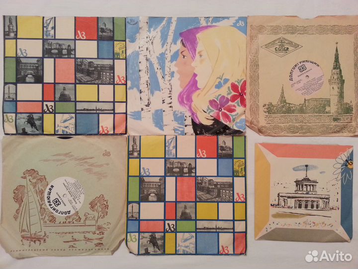 Пластинки для патефона и электропроигрывателя