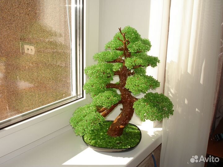 Деревья из бисера