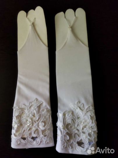 Перчатки свадебные