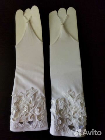 Перчатки свадебные