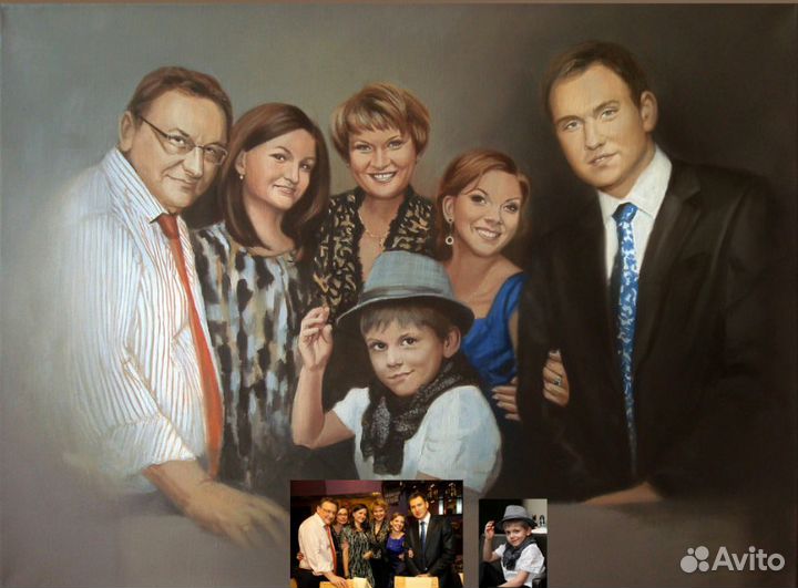 Портреты и картины, роспись стен