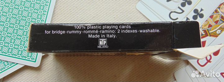 Карты игральные пластик, Италия
